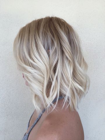 beach blonde short hair