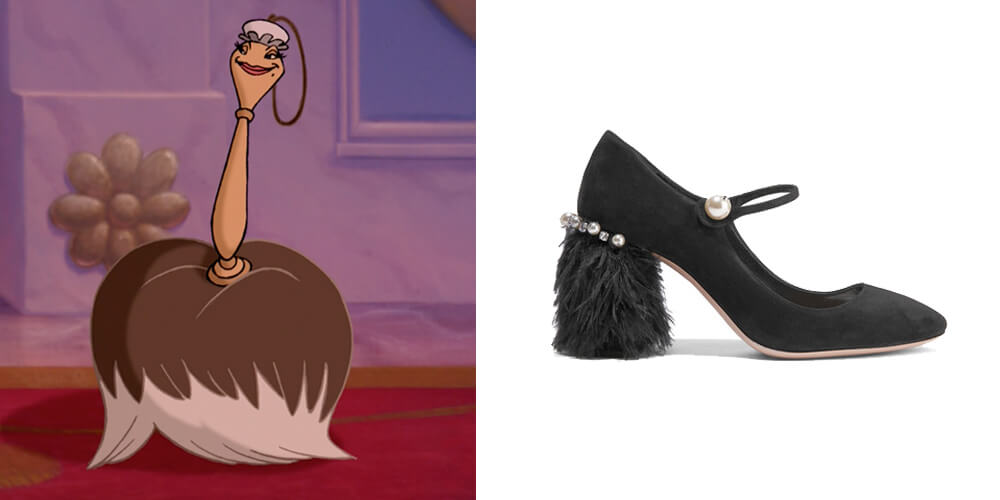 beauty and the beast miu miu shoes