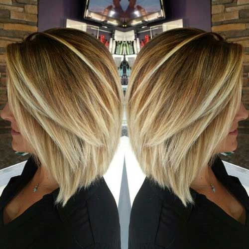 blonde highlights short hair