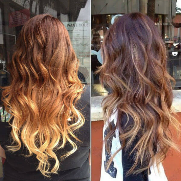 blonde tips balayage