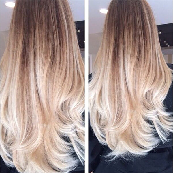 brown to blonde balayage