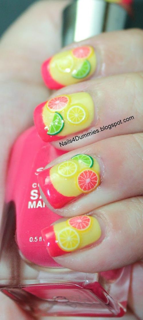 citrus fruit nails