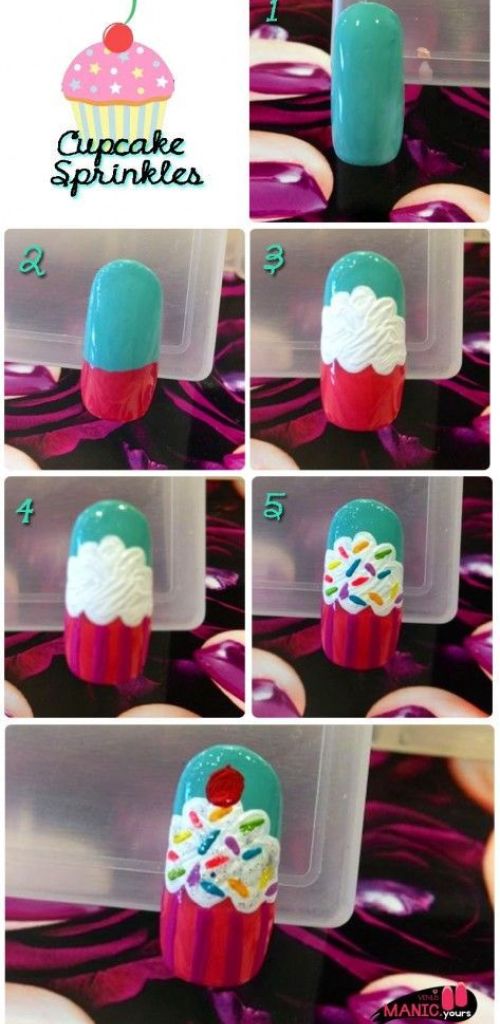 cupcake nail tutorial
