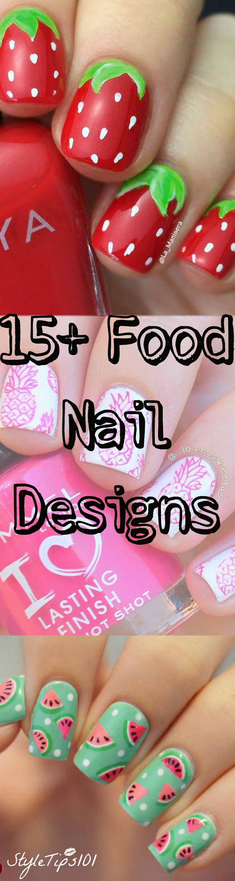 food nail designs
