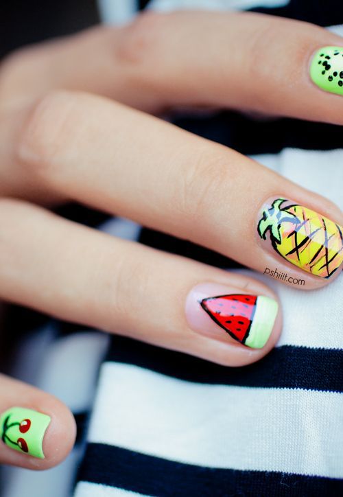 fruit nail design