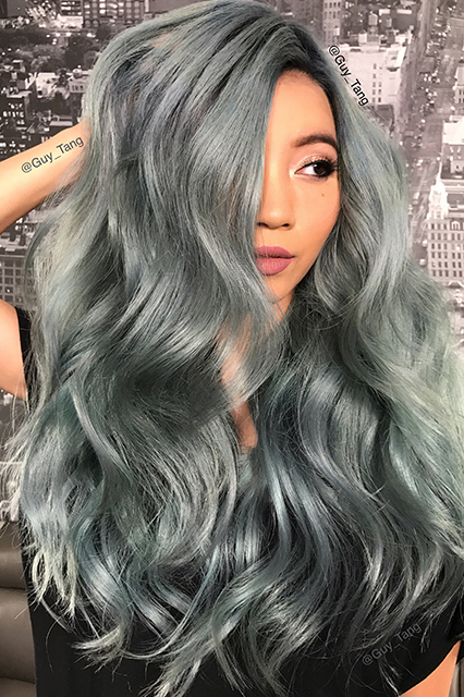 grey and white hair color