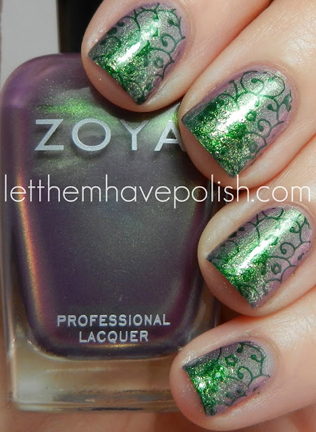 irish pattern nails