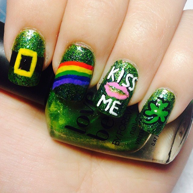 st patty's day nail designs