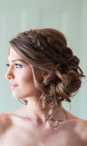 side braid wedding hair