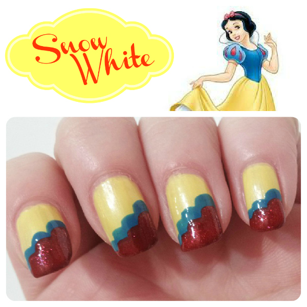 snow white nail design