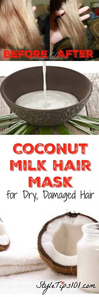 Coconut Milk Hair Mask for Dry Hair