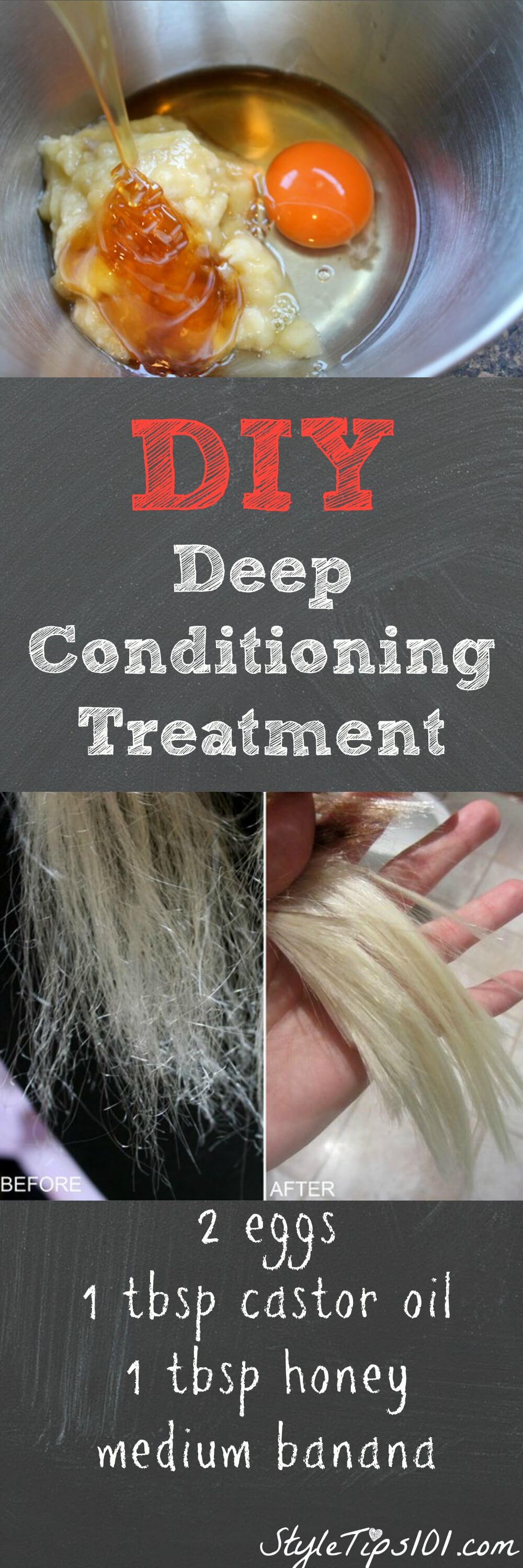 Homemade Deep Conditioning Treatment with Eggs and Honey