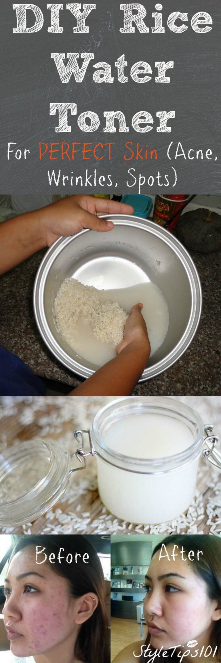 DIY Rice Water Toner