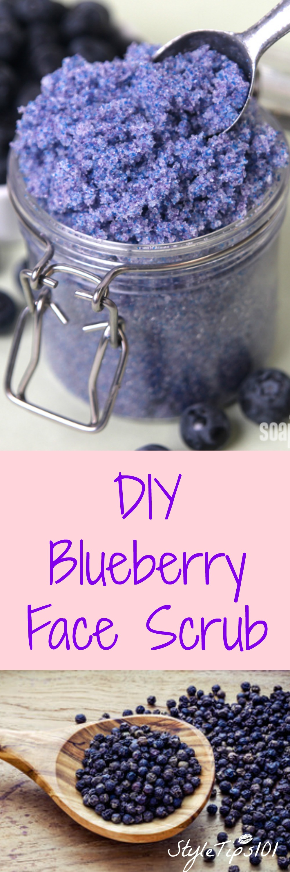 diy blueberry scrub
