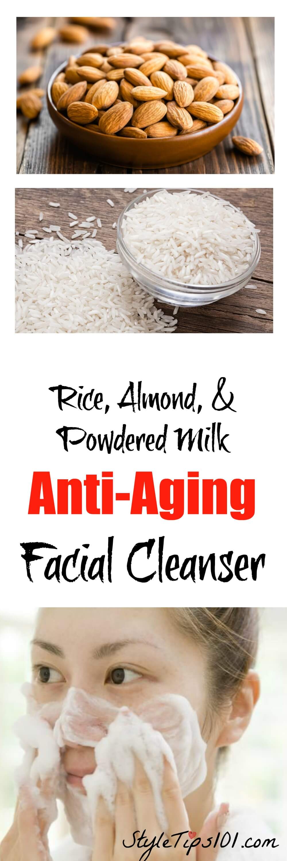 Homemade Anti-Aging Facial Cleanser