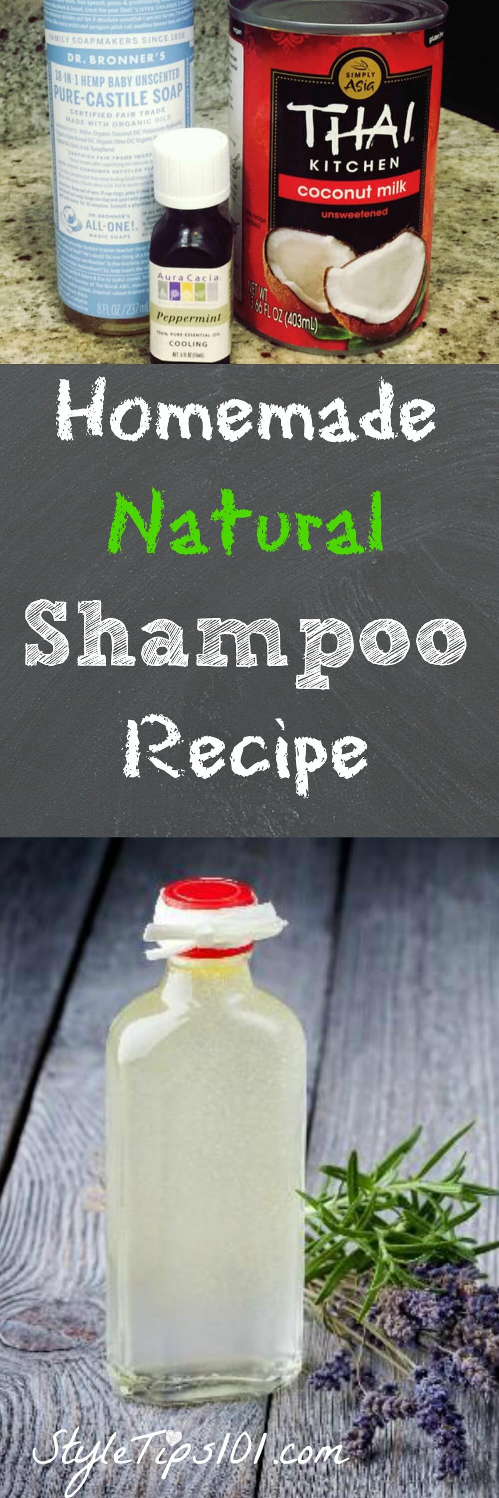 Natural Shampoo Recipe