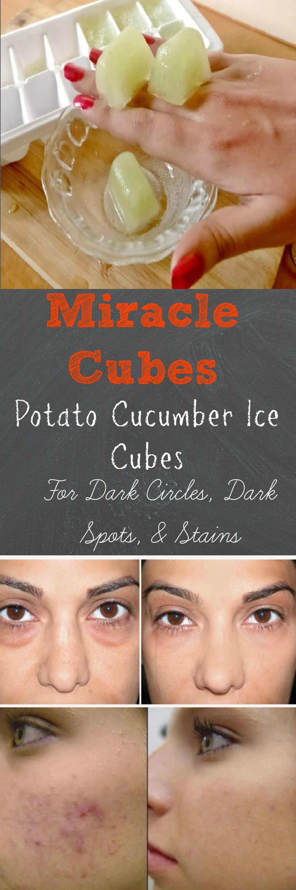 Potato Cucumber Ice Cubes