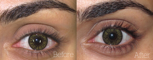 before and after lash growth