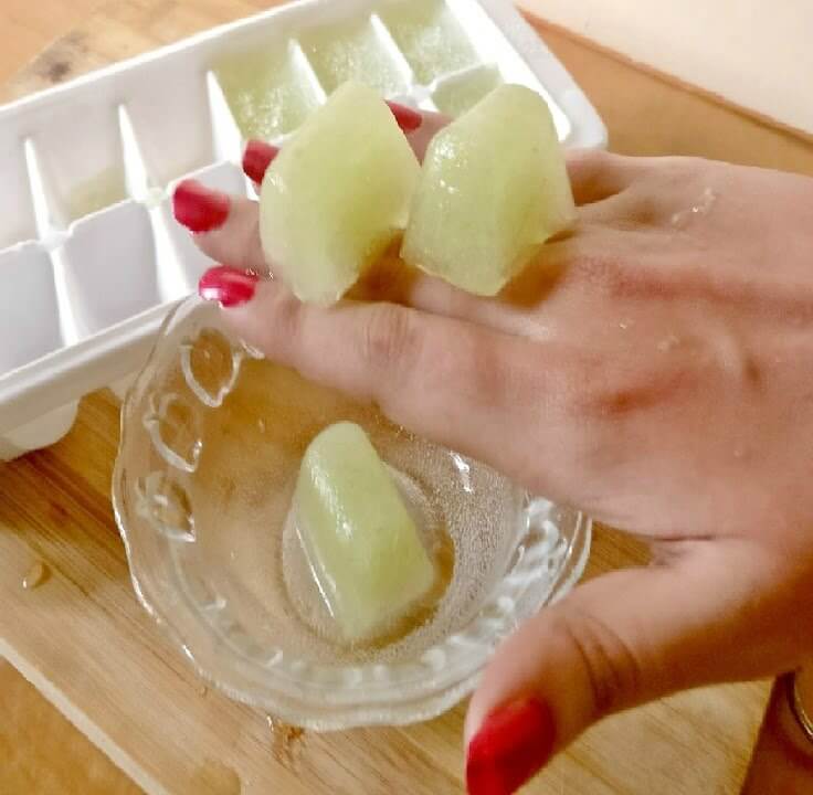 cucumber ice cubes