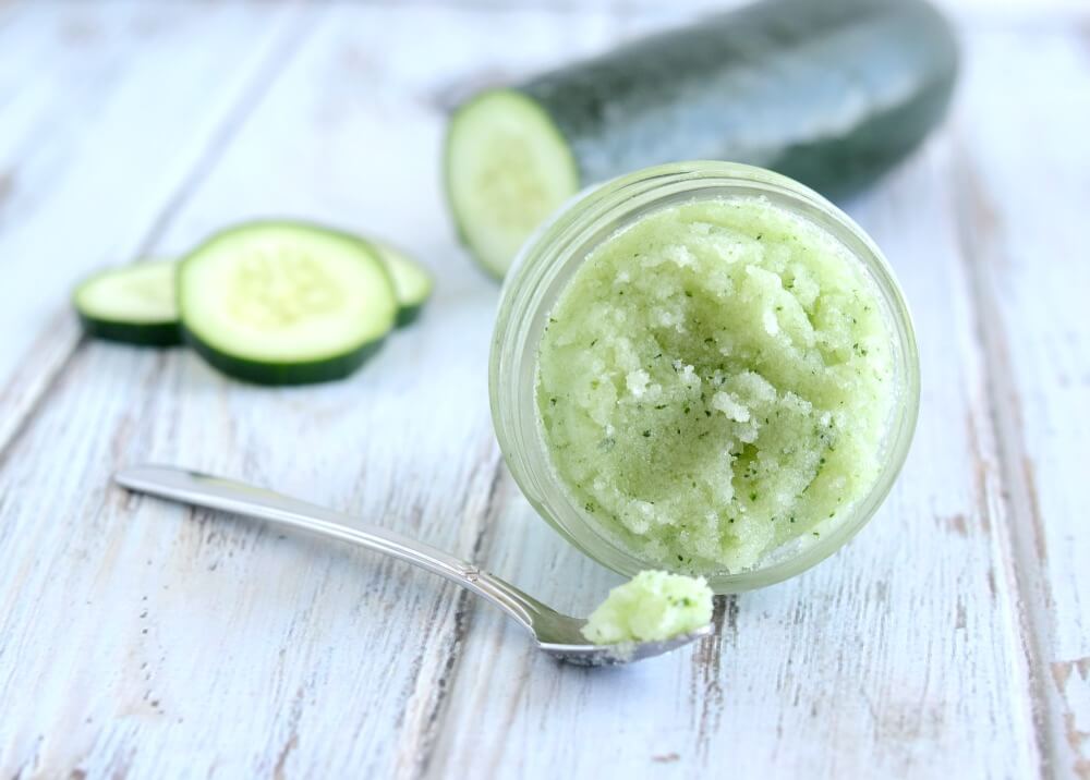 cucumber mint sugar scrub