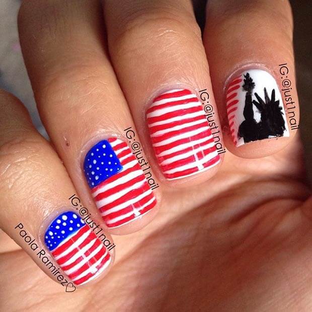 fourth of july nails 11