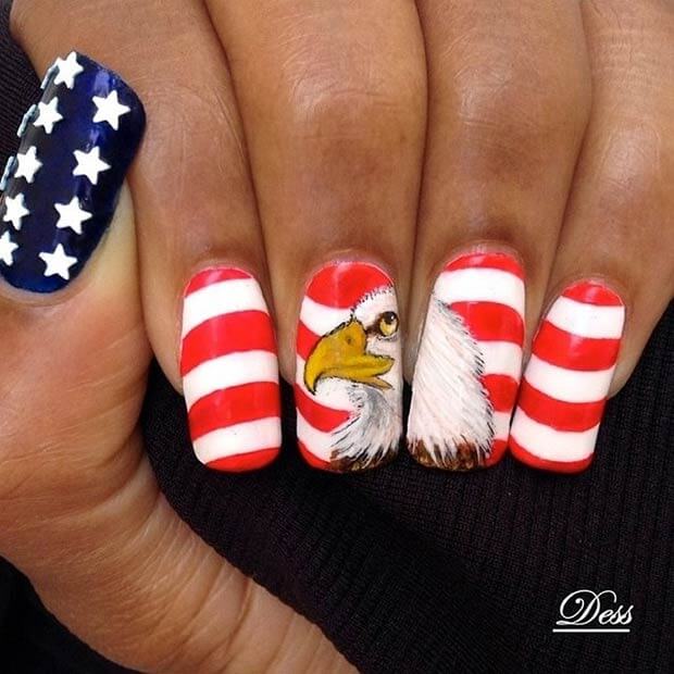 fourth of july nails 12