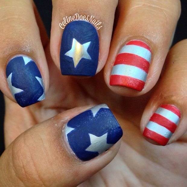 fourth of july nails 3