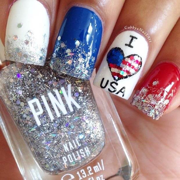 fourth of july nails 5