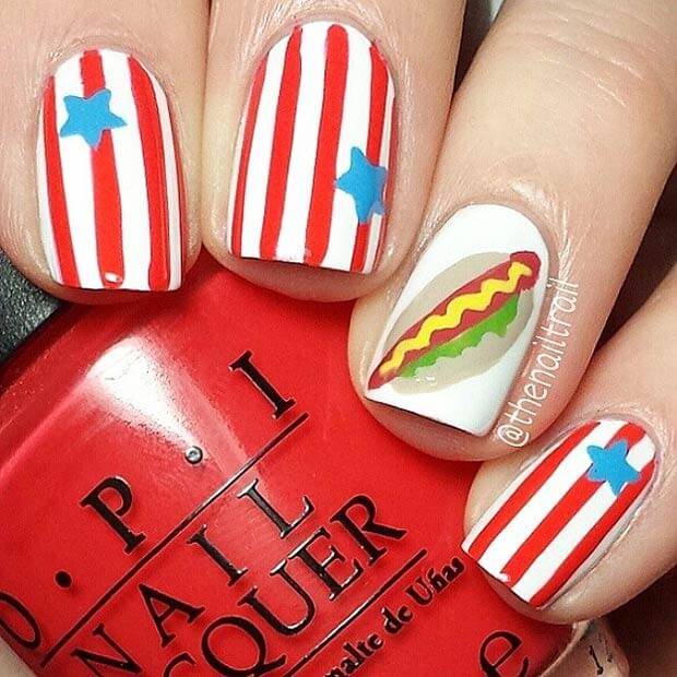 fourth of july nails 6