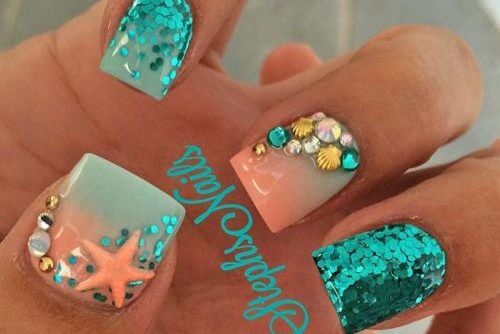 mermaid nails