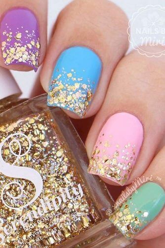 glitter tip nail design