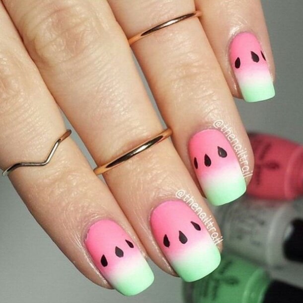 watermelon nail design 12