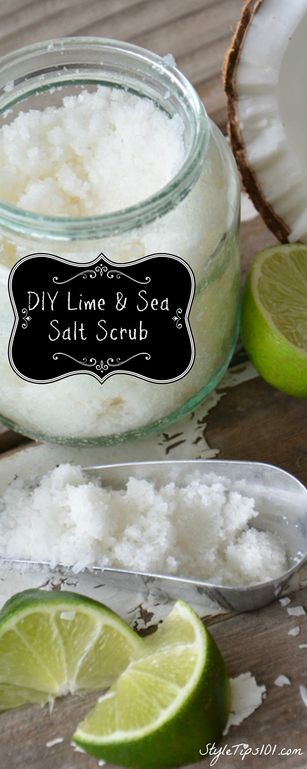 DIY Lime and Sea Salt Scrub