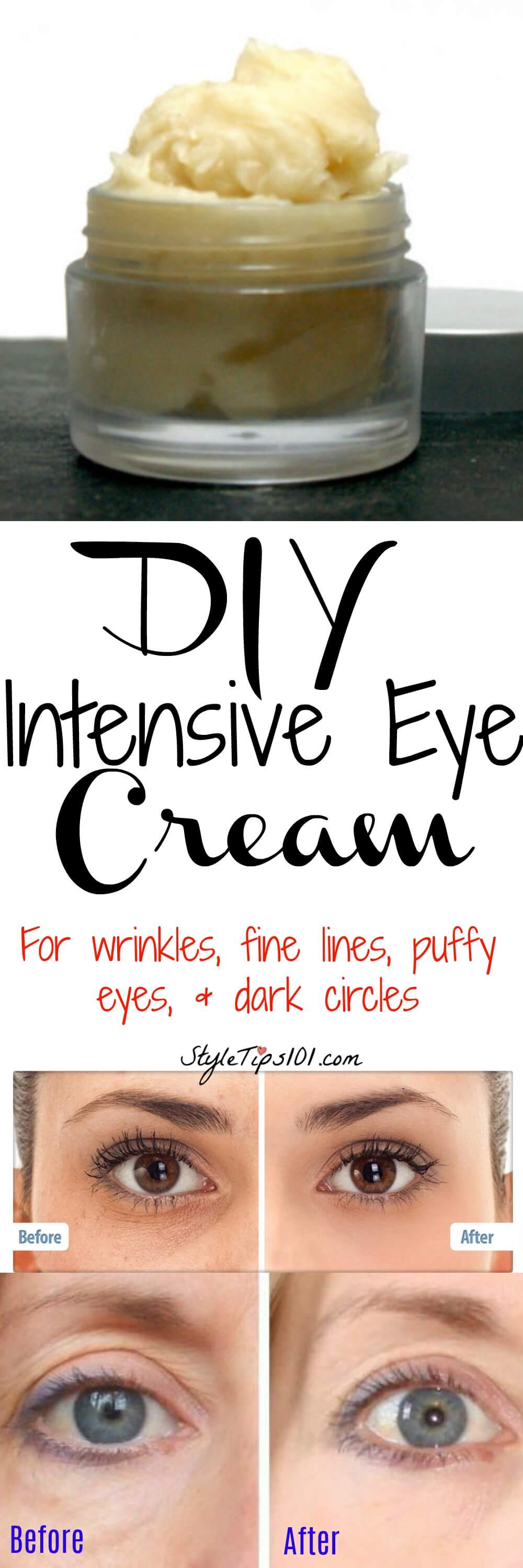 Homemade Intensive Eye Cream