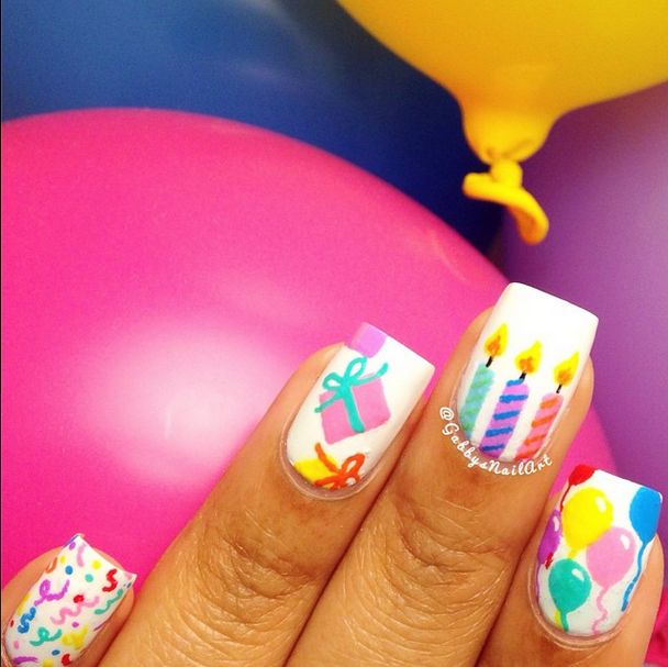 21 Birthday Nail Designs Birthday Nails to Copy Right Now!