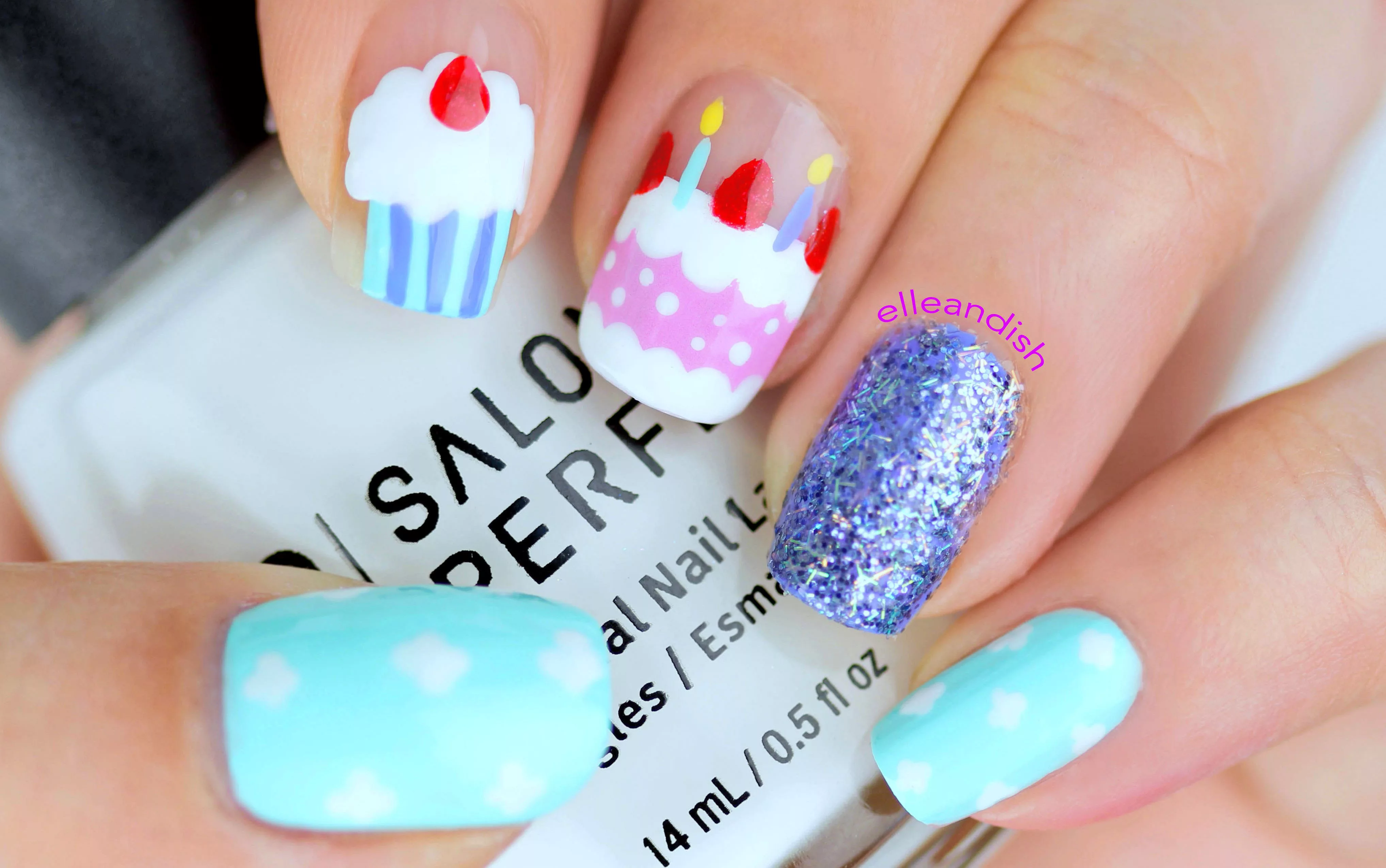 1. Birthday Nail Art Ideas for Short Nails - wide 6