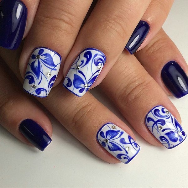 nautical nail design 12