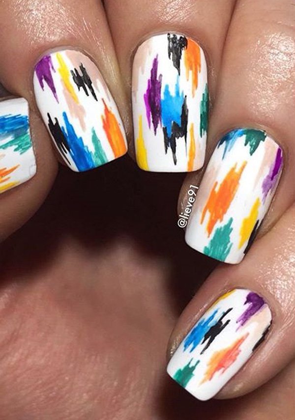 rainbow nails 14