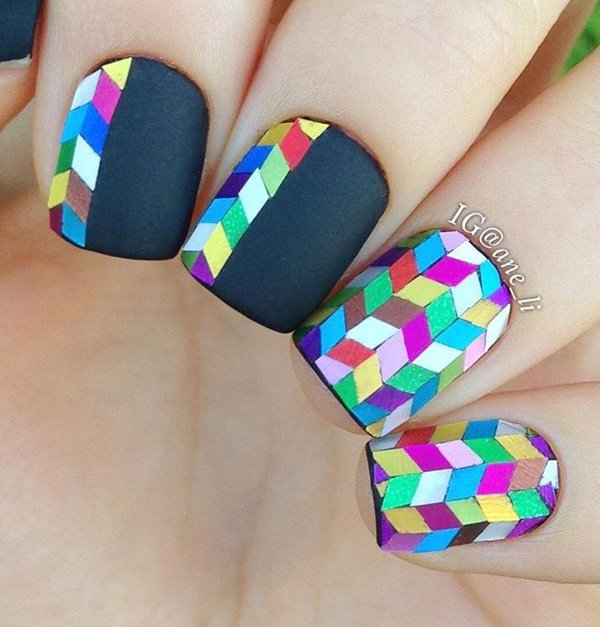 rainbow nails 16