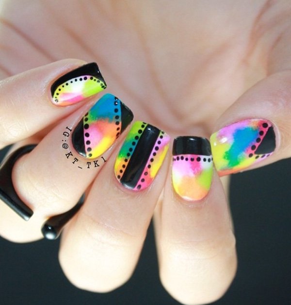 rainbow nails 17