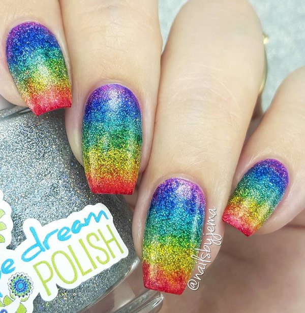 rainbow nails 21