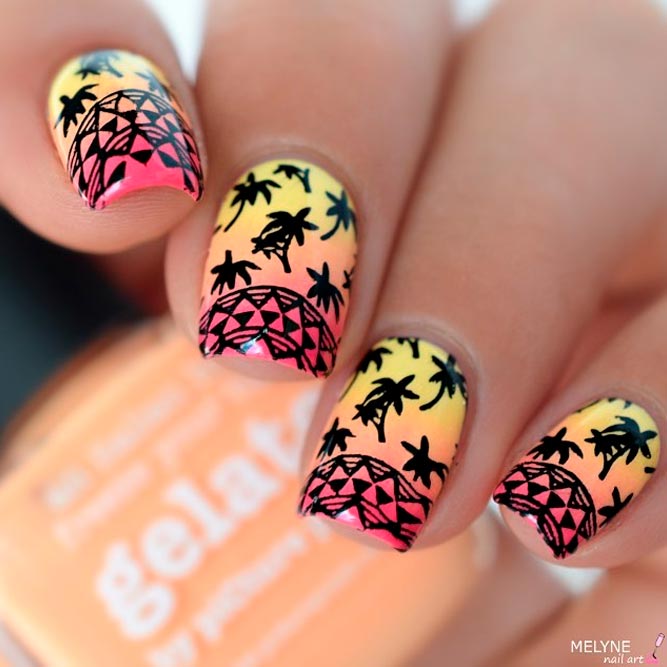 tropical nails designs