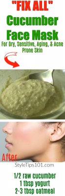 DIY Cucumber Face Mask