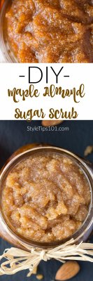 DIY Maple Almond Sugar Scrub