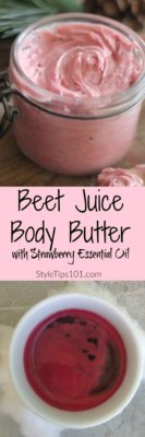 DIY Beet Juice Body Butter