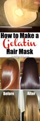 How to Make a Gelatin Hair Mask