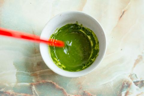 Matcha diy face mask