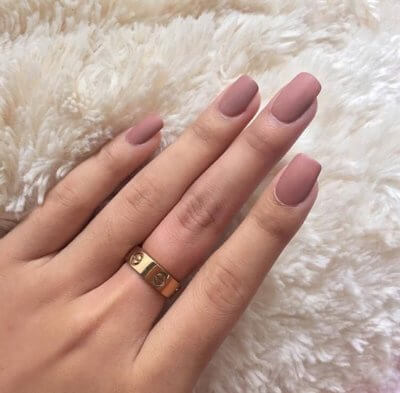 matte dusty pink