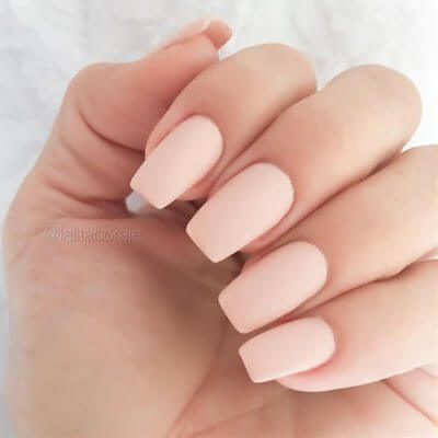 matte nude nails