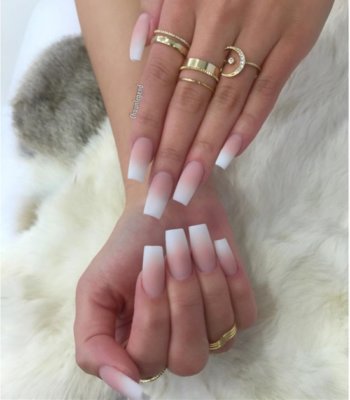 matte ombre nails